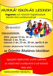 suli-kóstoló plakát iskolai 2022.jan.